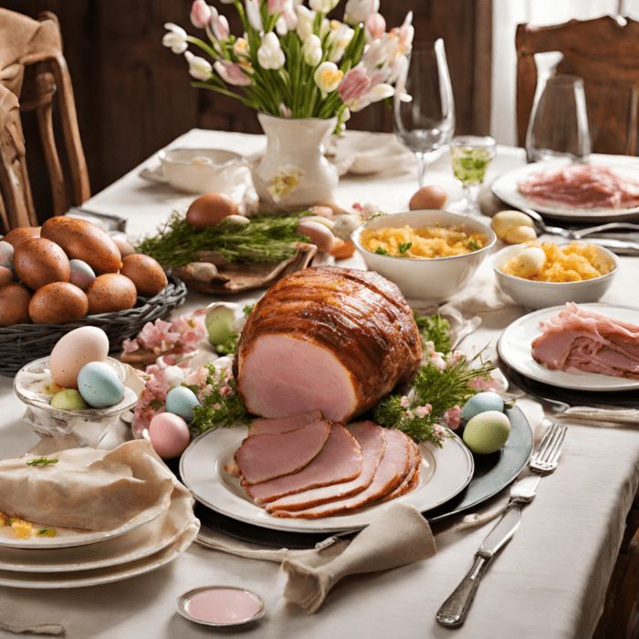 Easter leftovers dinner